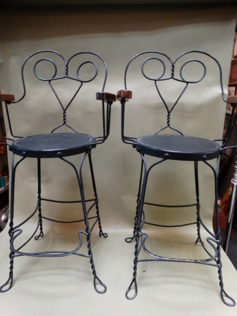 French Wrought Iron Barstools F1412