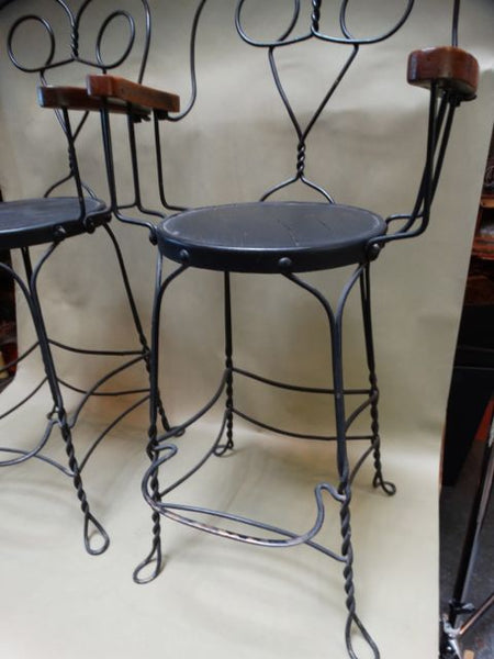 French Wrought Iron Barstools F1412
