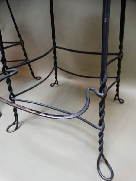 French Wrought Iron Barstools F1412