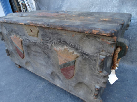 Spanish Revival Galleon Trunk F2222