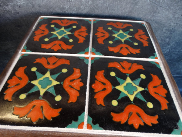 Monterey Classic Taylor Tile-Top Table in Dark Smoky Maple F2232