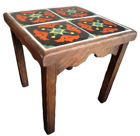 Monterey Classic Taylor Tile-Top Table in Dark Smoky Maple F2232