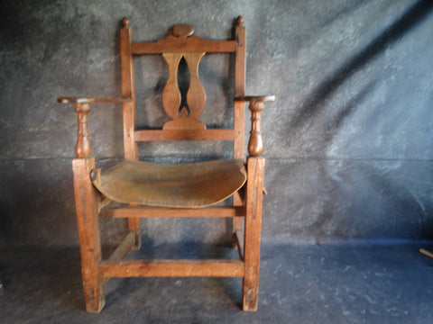 Mexican Colonial Armchair 18th Century F2320