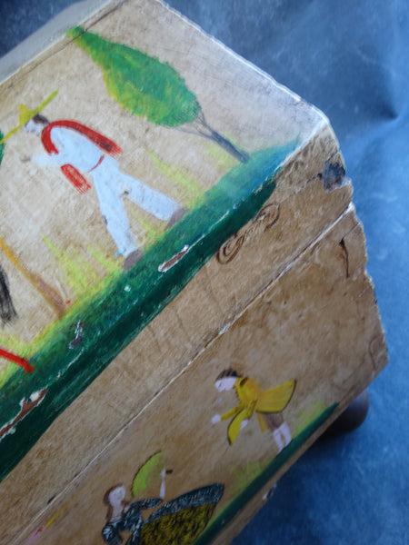 Salvador Corona - 18th Century Trunk painted by the artist 1930-40 F2348