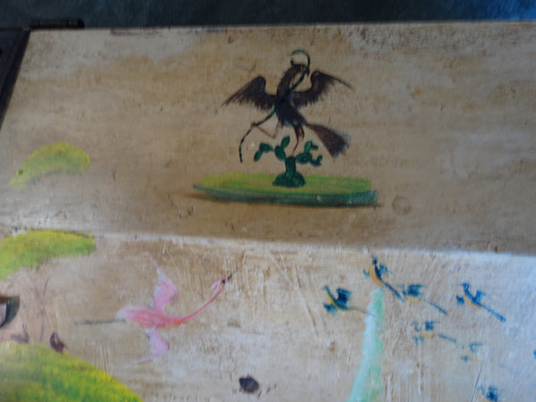 Salvador Corona - 18th Century Trunk painted by the artist 1930-40 F2348