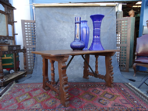 Spanish Colonial Trestle Table 18th-19th Century F2392