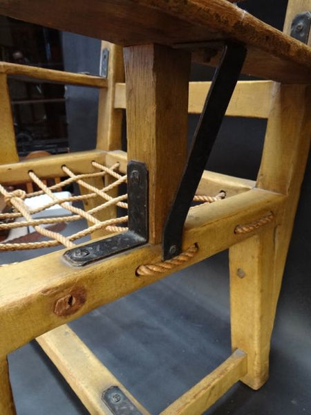 Imperial Rope Seat Armchair in Straw Ivory