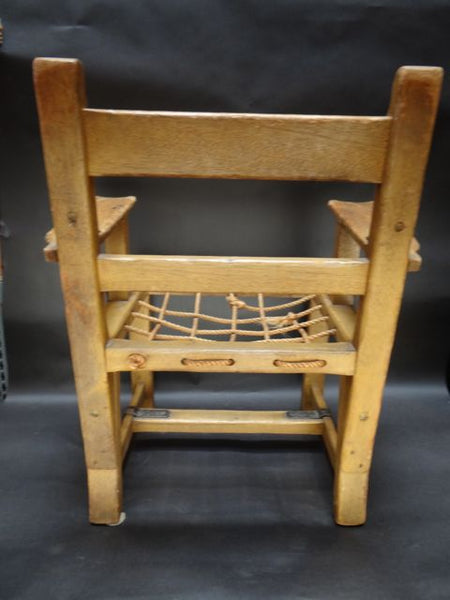 Imperial Rope Seat Armchair in Straw Ivory