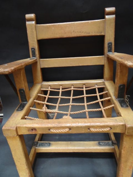 Imperial Rope Seat Armchair in Straw Ivory