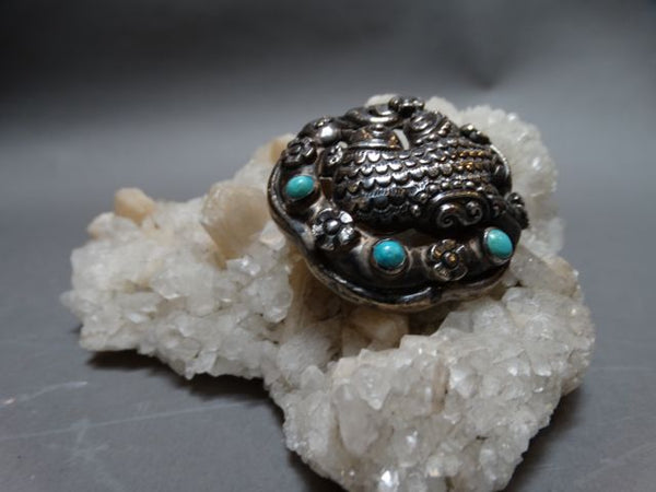 Matilda Poulat Dove with Turquoise Insets