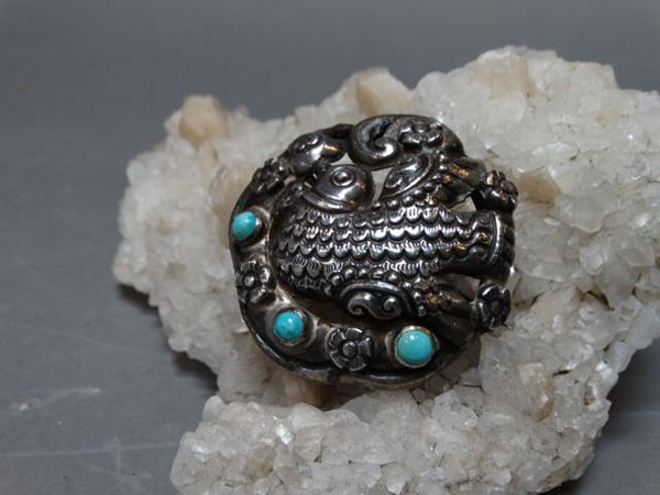 Matilda Poulat Dove with Turquoise Insets