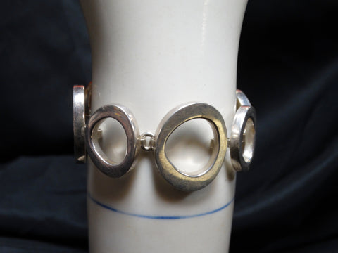 Mexican Mid-Century Modern Silver Bracelet