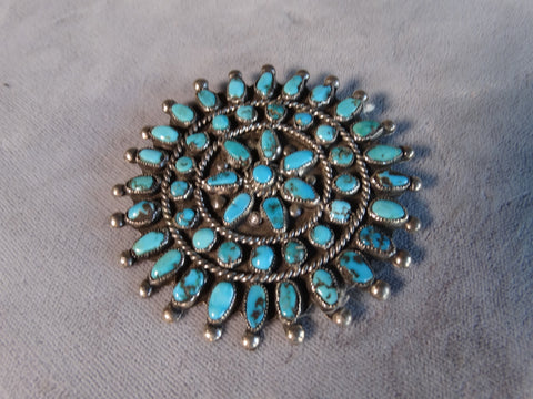 Zuni Cluster Brooch J606