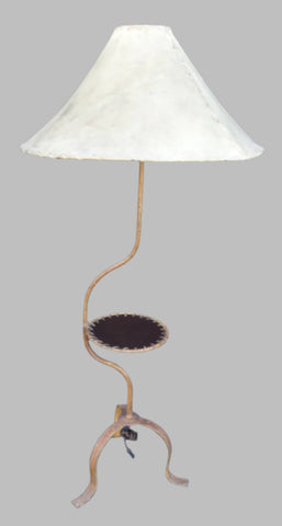 Monterey Floor Lamp with Leather Table