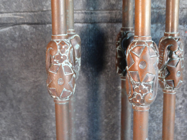Bronze Art Deco Pendant Entry Lights - Pair L710