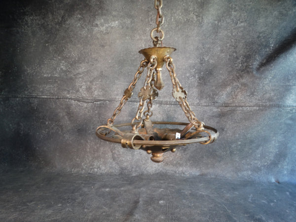 Arts & Crafts Industrial Style Fixture in Solid Brass L716