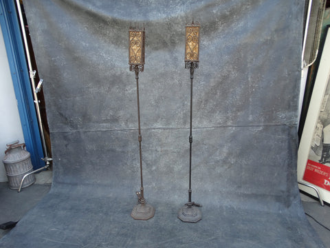 Spanish Revival Torchieres, Pair - L723