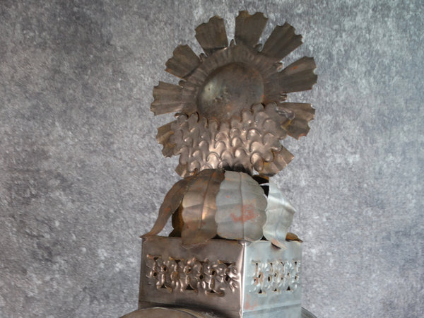 Baroque Mexican Tin Lantern/Lamp L750