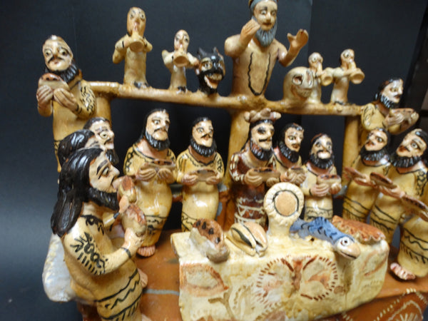 Ocumichu Ceramic Last Supper c 1950s