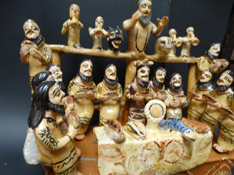 Ocumichu Ceramic Last Supper c 1950s