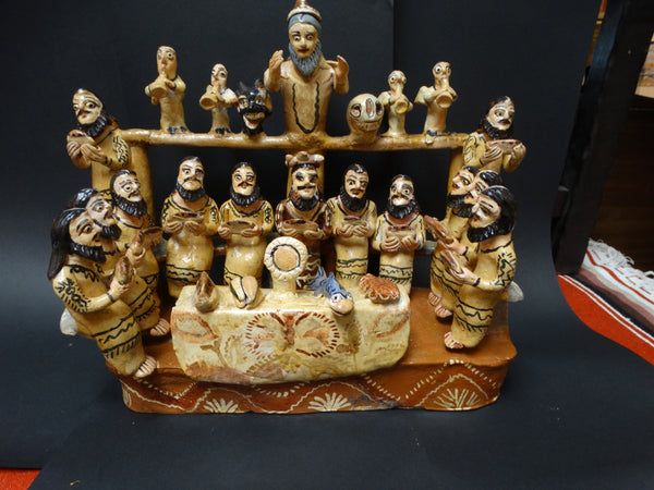 Ocumichu Ceramic Last Supper c 1950s