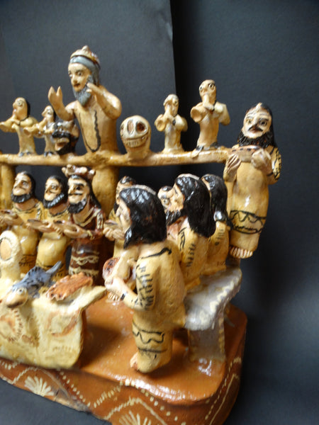 Ocumichu Ceramic Last Supper c 1950s