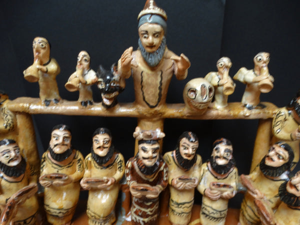 Ocumichu Ceramic Last Supper c 1950s