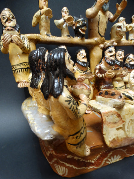 Ocumichu Ceramic Last Supper c 1950s