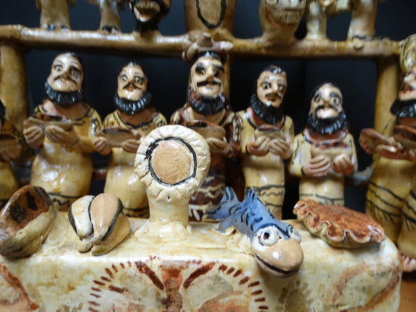 Ocumichu Ceramic Last Supper c 1950s