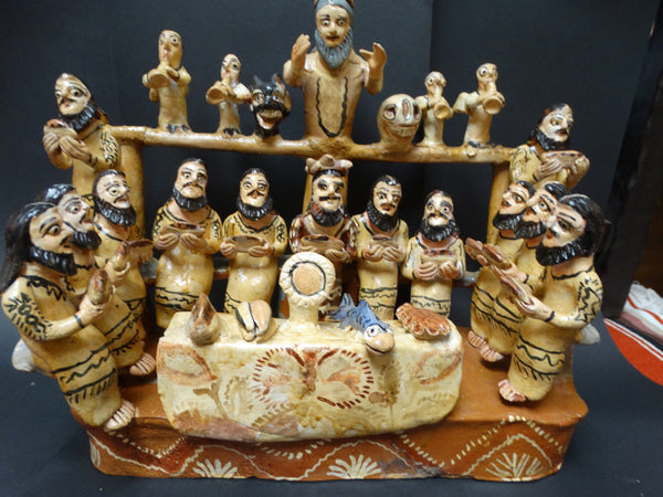 Ocumichu Ceramic Last Supper c 1950s