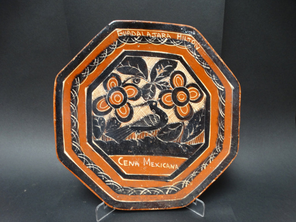 Hexagonal Plate from Guadalajara Hilton 1960s