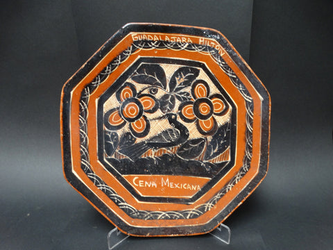 Hexagonal Plate from Guadalajara Hilton 1960s