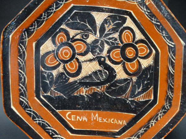 Hexagonal Plate from Guadalajara Hilton 1960s