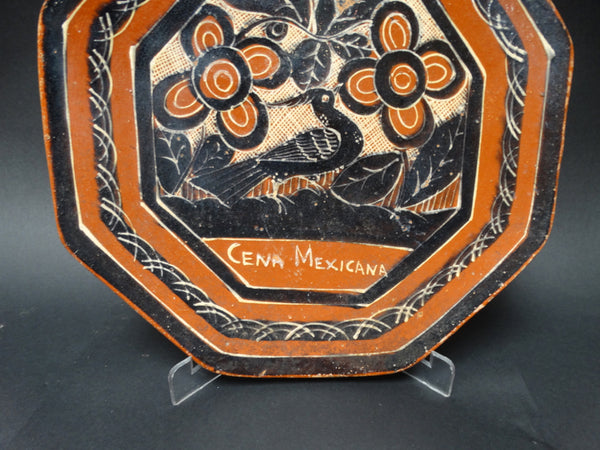Hexagonal Plate from Guadalajara Hilton 1960s