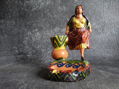 Tlaquepaque Novelty Ashtray Dancer Female Figure c 1930s M2670