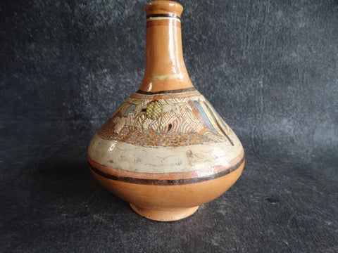 Petatillo Water Bottle Late 1930s Man With Donkey M2679