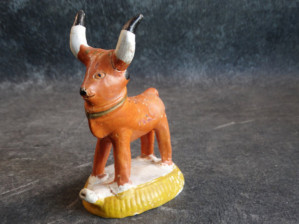 Santa Cruz Pottery Bull Toothpick Holder c1940s M2809