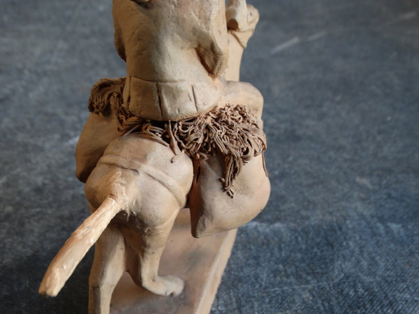 Grasso Italian Bisque Peasant Riding a Donkey Laden with Produce Figure M2814