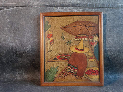 A. Ruelle Mexican Market Scene M2876