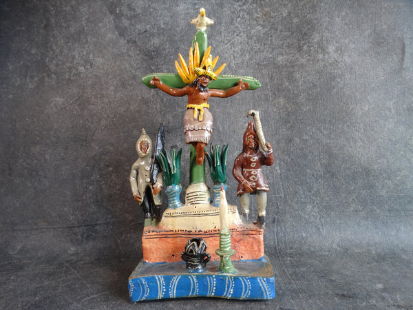 Ocumichu Crucifixion 1960s by Esperanza Felipe Mulato M2901