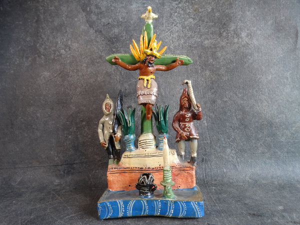 Ocumichu Crucifixion 1960s by Esperanza Felipe Mulato M2901