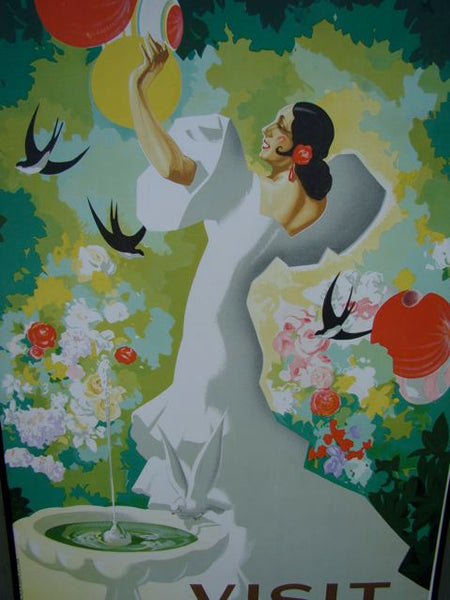 Visit Spain Travel Poster By Jose Morell 1941 P083