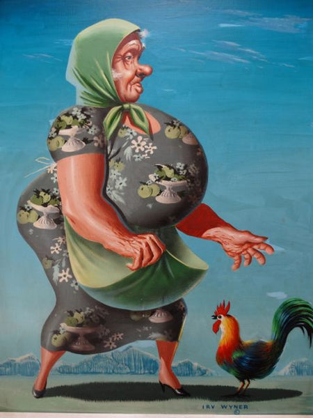 Irv Wyner The Farmer’s Wife and her Rooster Pal