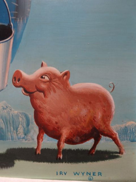Irv Wyner The Farmer and his Pig Buddy P1045