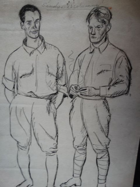 Ejnar Hansen Study of Two Friends