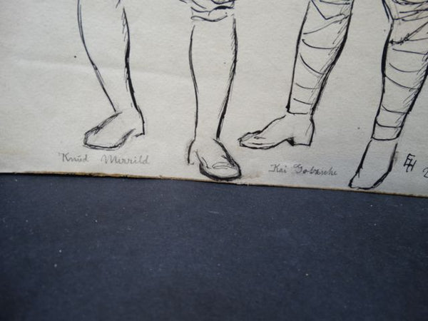 Ejnar Hansen Study of Two Friends