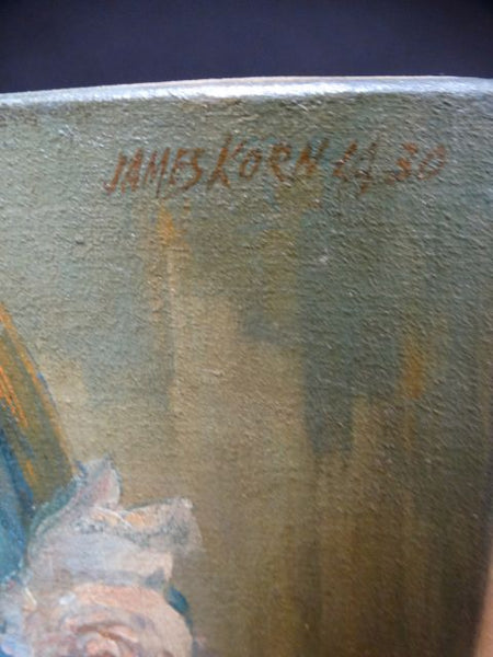 James Korn Spanish Señorita Oil on Canvas 1930