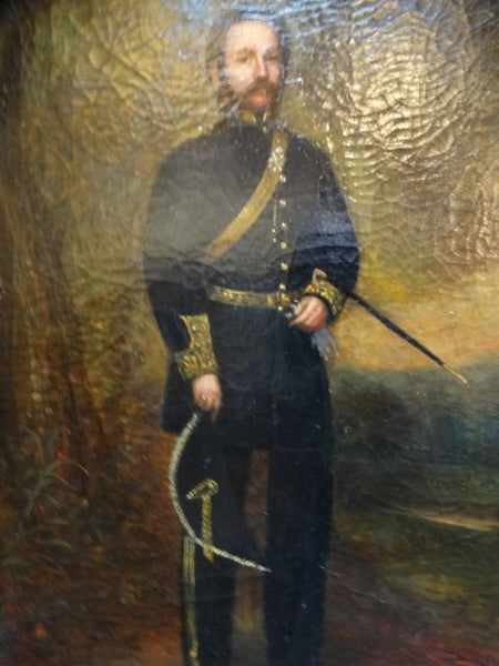 Alexander Melville Portrait of a Mexican Officer c 1865 Oil on Canvas P1186