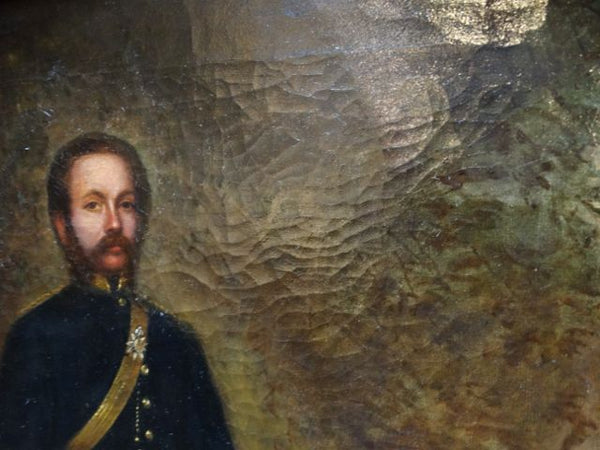 Alexander Melville Portrait of a Mexican Officer c 1865 Oil on Canvas P1186