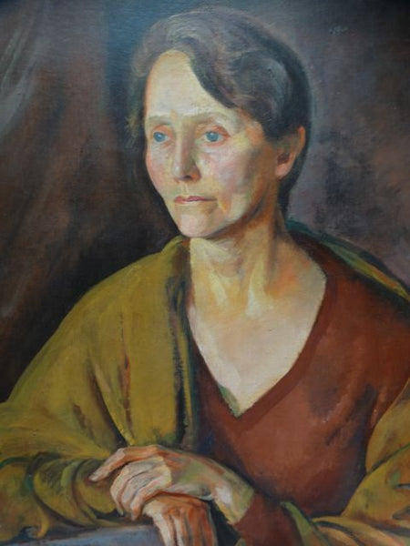 Ejnar Hansen “Pensive Woman” Oil on Canvas